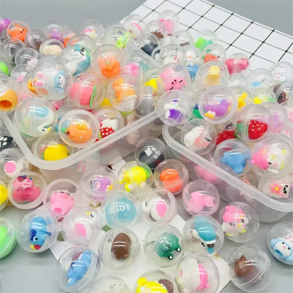 20/40pc Cute Animal Plush Doll Cartoon Rabbit Bear Stuffed Toy Soft Plush Toy Mini Claw Machine Doll Accessories Toy Girl Gift Gacha toy 20pcs