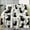 40x30inch(102cmx76cm), variant on 1pc Cute Black Cat Blanket with Kitten & Question Mark Patterns - Soft Flannel -Season Cozy Bedspread, White Background with Black Cats & Tabby/Tuxedo Kittens for dults &, Birthday/Holiday Gift for C