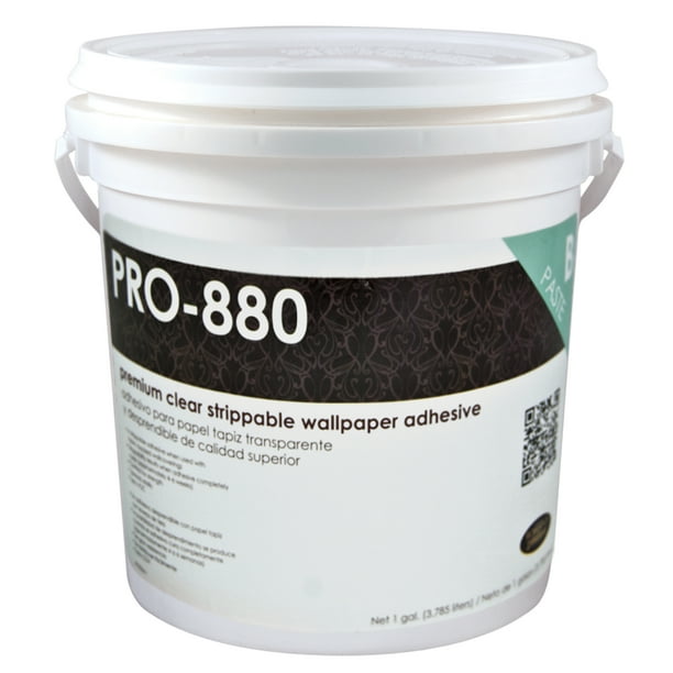 Roman Pro 880 Ultra Clear Strippable Wallpaper Adhesive 1 Gallon 330 Sq Ft Walmart Com Walmart Com