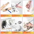 thumbnail image 4 of 106 PCS Drawing Set Sketching Kit, Pro Art Supplies for Artists Adults Kids Beginners(Purple), 4 of 7