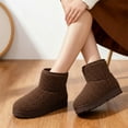 thumbnail image 5 of GJPBGK Women’s Winter Snow Ankle Boots Warm Pull-On Booties Cold Weathe, 5 of 9