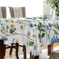 thumbnail image 4 of Yayeee Tablecloths for Rectangular Tables 54 x 54 inch Party Table Cover, Blue Floral, 4 of 6