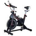 thumbnail image 1 of CoSoTower Vélo d'Exercice Stationnaire Vertical, Bicyclette d'Entraînement Cardio avec Résistance Réglable et Moniteur LCD, Noir, 1 of 7