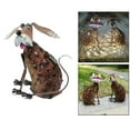 thumbnail image 4 of Lámpara con forma de animal perfecl luces de decoración de jardín con energía solar Estatua perro, 4 of 8