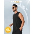 thumbnail image 2 of Camiseta sin mangas Cotrasen para hombre con protección solar, protector solar, talla XL, color negro, 2 of 6