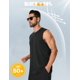 thumbnail image 2 of Camiseta sin mangas Cotrasen para hombre con protección solar, protector solar, talla XL, color negro, 2 of 6
