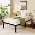 thumbnail image 2 of Awesofurni 18" Twin-XL Bed Frame, Heavy Duty Platform Bed Frame with Storage Space, Noise Free Steel Slat Support, No Box Spring Needed, Easy Assembly, 2 of 7