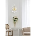 thumbnail image 3 of Elegant Theresa 3-Light 2800W3G/RC Royal Cut Crystal Wall Sconce, Gold, 3 of 13