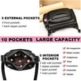 thumbnail image 6 of Leather Crossbody Bag for Women Multi Pockets Shoulder Purse Lightweight Messenger Bag Ladies Pocketbook, 6 of 7