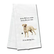 E & S Imports 26.00In Yellow Labrador Kitchen Towel, , Dog Puppy Paw 71120