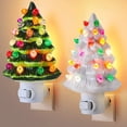thumbnail image 2 of Toystoory Luz creativa de decoración de pared de árbol que proyecta luz brillante resalta la potencia del hogar de 7 vatios de luz nocturna Iluminación navideña verde, 2 of 6