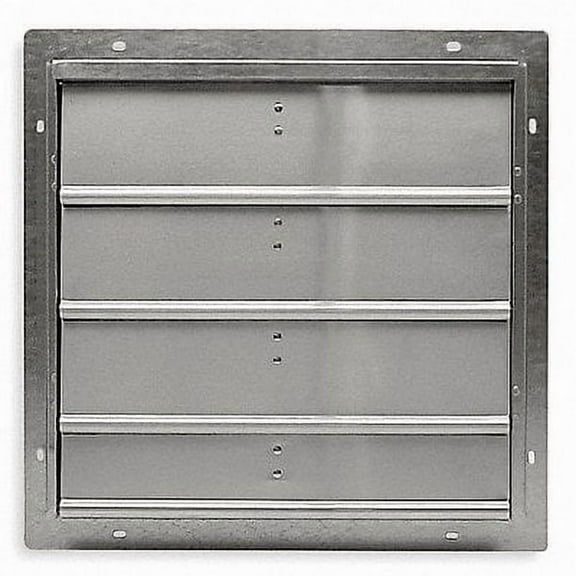Dayton Fan Shutter,24 In,Mill Finish Aluminum 2C523