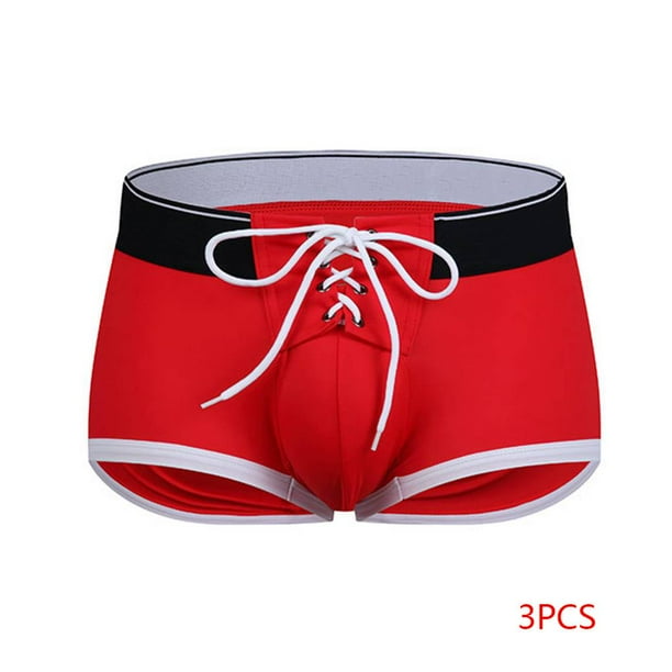 babydream1 3Pcs Men Boys Boxer Brief Strap Pouch Trunks Male