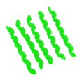 thumbnail image 4 of 2x5pcs Bicicleta Cable de Freno Protector Cable de Bicicletas Mangas Verde Sunnimix, 4 of 8
