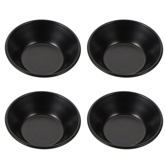 ToyKAKA 4Pcs Non Stick Carbon Steel Baking Molds Black Multipurpose Kitchen Cake and Jelly Pans