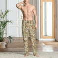 thumbnail image 5 of Mens Pajama Pants - Soft Sleep & Lounge Pants for Men, Paisley Floral 1 Cuteness Casual PJ Bottoms Pants with Pockets, 5 of 5