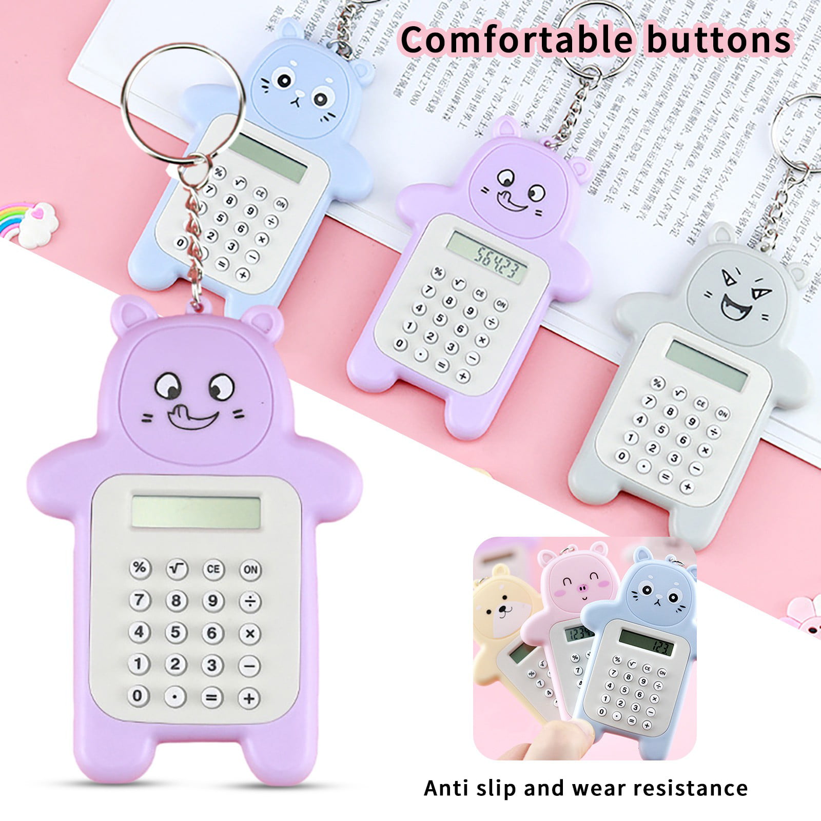 Freeshipping Cute cat calculator cartoon New financial students campus business 