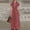 Wine, variant on HOMBOM Lapel Wedding Guest Dresses for Women Maxi Plus Size Formal Waisted Short Sleeve Beach Ladies Long A-Line Dress Casual