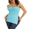thumbnail image 2 of Été Décolleté Bandeau Tube Tops Casual Femmes Sans Manches Dos Bustier Tops Rue Parti Club, 2 of 7