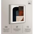 thumbnail image 2 of Intersecting Arcs III Canvas Print Midcentury Art by Art Remedy, Silver Frame, 30 x 36, 2 of 6