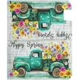 thumbnail image 3 of Happy Spring Pickup Truck Floral01 Magnetic Mailbox Cover MailWraps Garden Yard Home Decor for Outside Standard Size-18"x 20.8"\u2026, 3 of 5