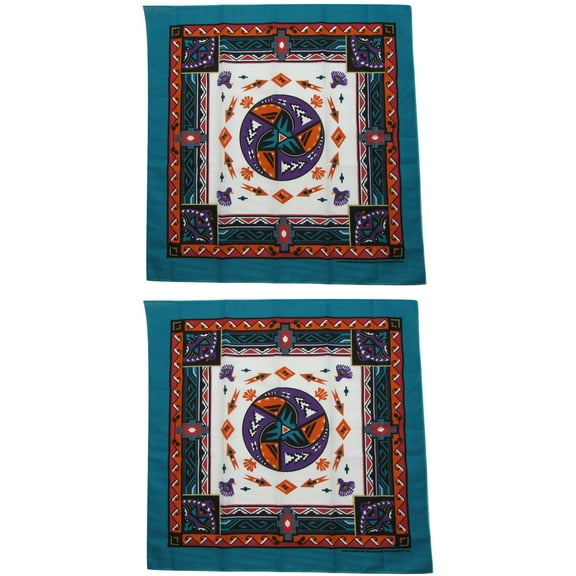 MTL Southwest Aztec Turquoise Bandanas Bandannas USA Made (Pack of 2)