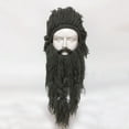 thumbnail image 2 of Sombrero vikingo con barba larga para adultos, gorro de hilo grueso, 2 of 2