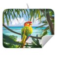thumbnail image 5 of Ryvnso Parrot in Summer Dish Drying Mat for Kitchen Countertop 18x24 Large Dish Pad Drainer Rack Dish Sink Mats, 5 of 7