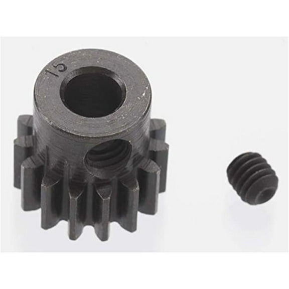 Extra Hard 15 Tooth Blackened Steel 32 Pitch Pinion - 5 mm