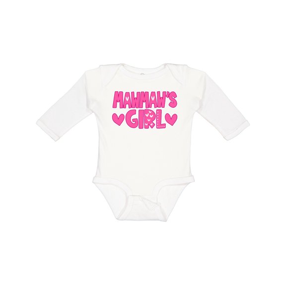 Inktastic Mawmaw's Girl Gender Reveal Girls Long Sleeve Baby Bodysuit