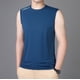 thumbnail image 5 of Camiseta deportiva sin mangas de seda helada de secado rápido para hombre - Camiseta sin mangas de gran tamaño con gran capacidad de absorción para correr y hacer fitness, 5 of 8