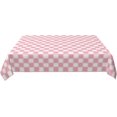 thumbnail image 5 of Rectangle Tablecloth 60x84 Inch, Pink Buffalo Plaid Rectangular Tablecloths Reusable Table Cover Tablecloth Protector for Dining, Parties, Camping, 5 of 8