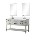 thumbnail image 4 of Double Bath Vanity 60 In. White Oak, Quartz Top Sealed Twice, Faucet, 28" W X 36" H Mirrors 60" Vanity, Mirrors, Double, Oak 22" D, 4 of 5