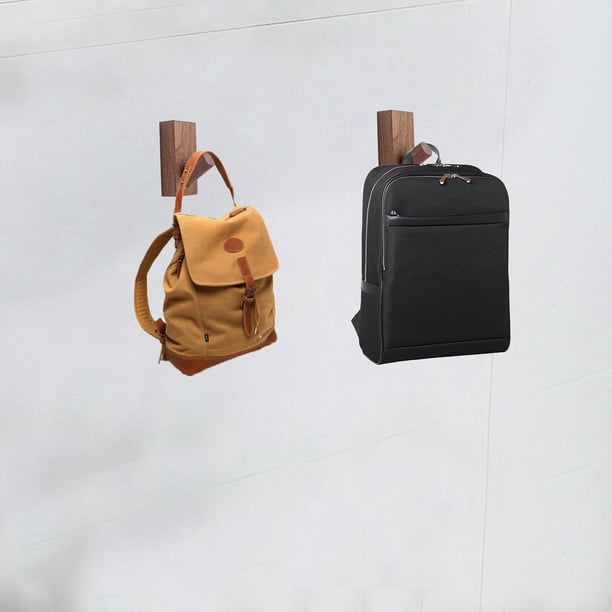 Gancho de pared BuyWeek de Madera amarillo y Marrón perchero sencillo para colgar ropa