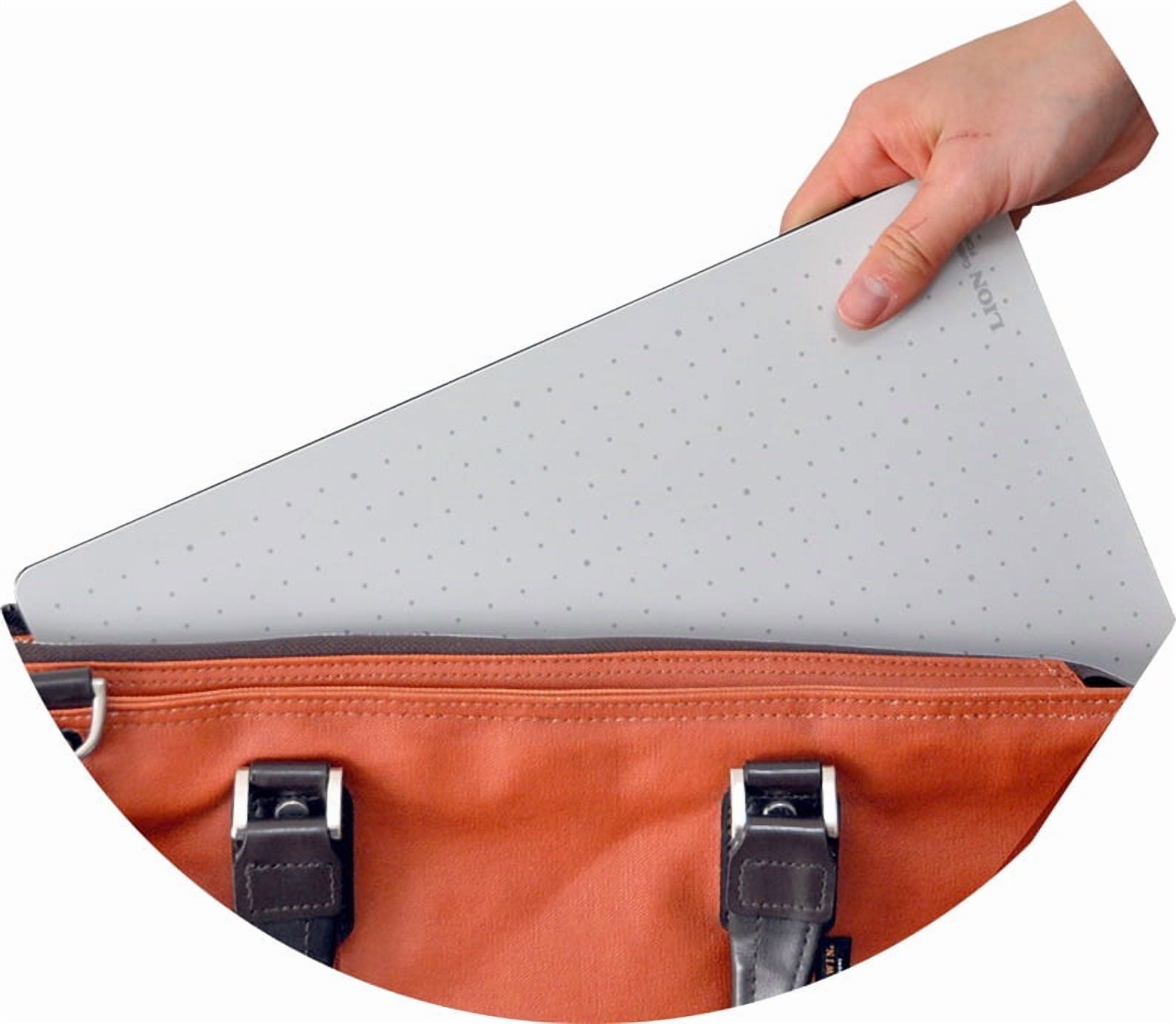 (Price/EACH)Lion Foldable, Portable & Reversible Self-Healing Cutting Mat, with 1cm Dot Grid, PVC Free, Dark Gray Front & Off-White Back-18" x 24"