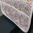 thumbnail image 3 of Birds Microwave Oven Cover, Drawings of Round Blobs with Birds on Branches Vibrant Happy Spring Theme, Water Resistant Organizer with Pockets Kitchen, 36" x 12", Orange Plum and White, by Ambesonne, 3 of 4