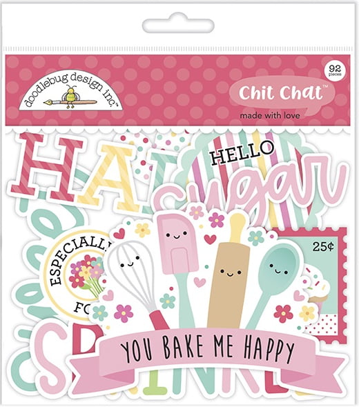 Doodlebug ~ MADE WITH LOVE ~ Chit Chat Die Cuts 