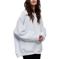 thumbnail image 1 of Timegard Sweat-Shirt Surdimensionné pour Femmes Col Rond Épaule Tombante Pull Automne Hiver Basique Décontracté, 1 of 9