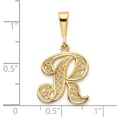 thumbnail image 3 of 10k Large Filigree Initial R Pendant 10C242/R, 3 of 3