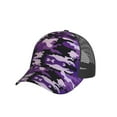 thumbnail image 5 of Trucker Hat For Men Women Purple Camouflage Sports Baseball Cap Sun Hat Mesh Golf Dad Hat, 5 of 5