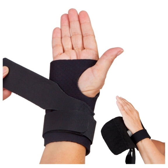 Comfort Cool Ulnar Booster™ Wrist Brace for TFCC Tear & Ulnar (Pinkie) Sided Wrist Pain Support - Black, Left Hand, X-Small (4 to 5 inches)