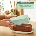 thumbnail image 6 of T-fal Stackable Ceramic Bakeware, 5 Piece Nonstick Bakeware Set, Mint Green, Oven Safe 450°F, 6 of 9