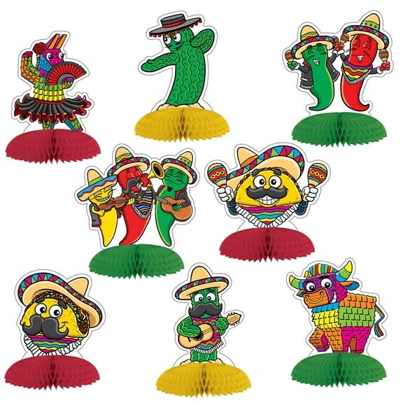 Fiesta Mini Centerpieces, (Pack of 12)