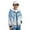 Blue Snowy Tree, variant on Zip-Up Hoodie for Kids Casual Musical Candy Cane Sweatshirt Jacket Full Zip Hooded Sweatshirts Lightweight Athletic Tops Long Sleeve Hooded Coat Fall Winter Clothes