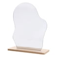 thumbnail image 1 of 1 Set of Aesthetic Mirror Decorative Table Makeup Mirror Desk Irregular Mirror with Stand, 1 of 8