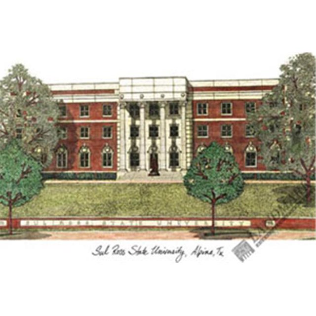 Sul Ross State UniversityCampus Images Lithograph Print