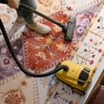 thumbnail image 5 of Balacho Floral Mosaic Boho Patchwork Quilted Faux Wool Area Rug, 5' x 8', Off-White, 5 of 8