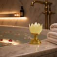 thumbnail image 7 of Electronic Candle Lotus Flower Ambient Night Light, Mini Safe Flickering LED Home Decor, Battery Operated Plastic Lantern, 7 of 7