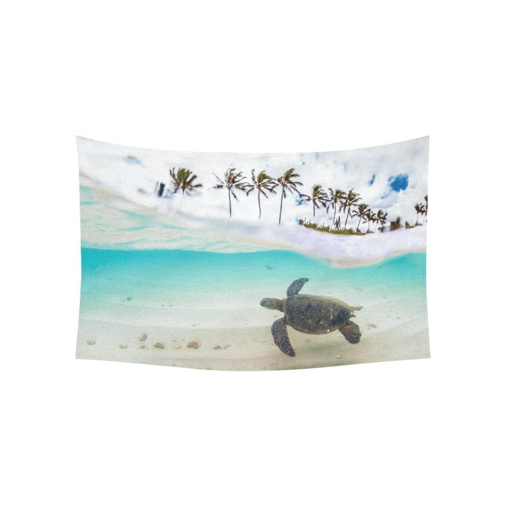 Turtle Swimming Ocean Water Sea Beach A4 or A3 Wall Art HOME DECOR POSTER PRINT 