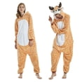 thumbnail image 1 of Pijamas de franela con dibujos de dinosaurios, pijamas de animales, pijamas de pareja, ropa de hogar para hombres y mujeres, 1 of 5